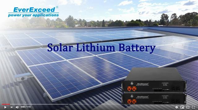 Batteria al litio solare EverExceed per l'accumulo di energia

