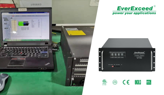 La batteria al litio per telecomunicazioni montata su rack di EverExceed è ora compatibile con il raddrizzatore del marchio DPC
