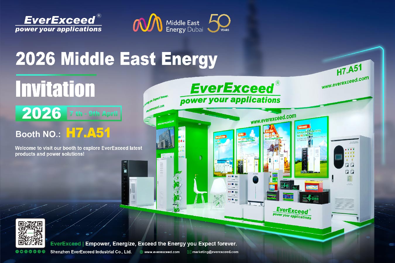 Partecipa a EverExceed al Middle East Energy 2026: energia affidabile per le industrie energetiche critiche