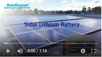 Batteria al litio solare EverExceed per l'accumulo di energia
