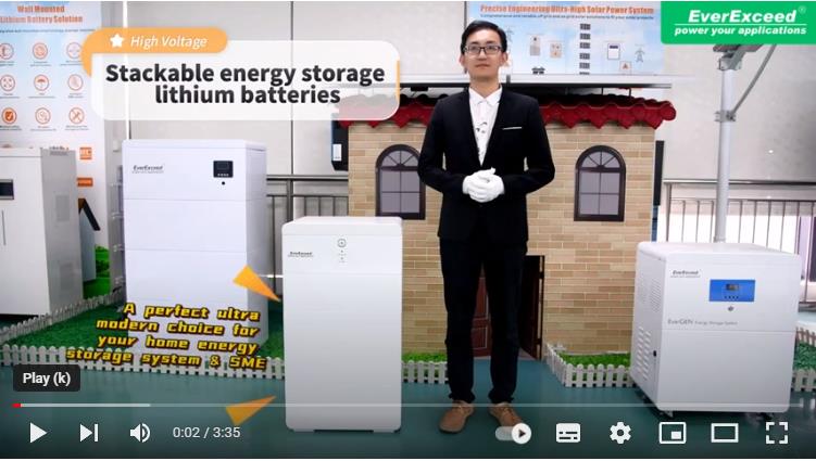 Batterie al litio per accumulo di energia impilabili ad alta tensione
