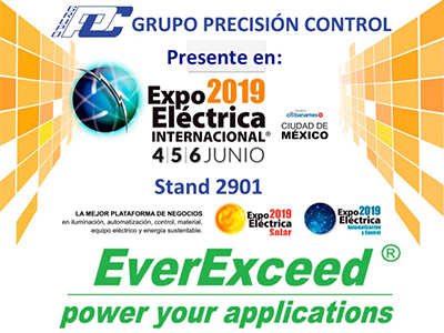 Benvenuti a visitare EverExceed al Mexico International Electrical Expo -2019